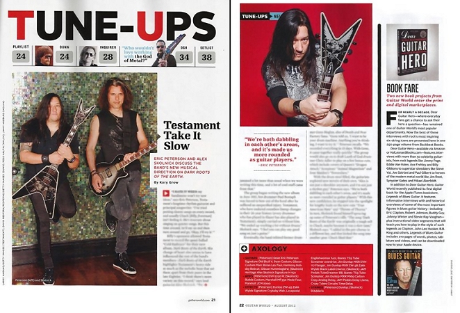 Guitar World, August 2012 article (U.S.)