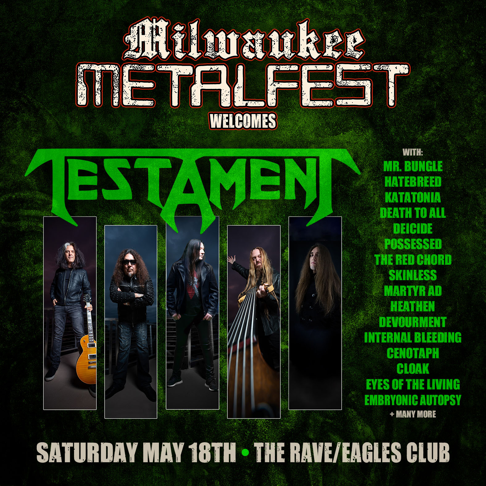 Testament at Milwaukee Metal Fest 2024